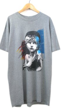 画像1: 1980's Hanes Print T-Shirts "Les Miserables" -made in USA-　GREY　size XL (表記 XL 46-48) (1)