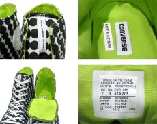 画像4: NEW Converse x marimekko "All Star" Hi-Cut Canvas Sneaker　Black / White　size 9 (27.5 cm) (4)