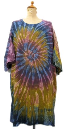 画像1: GILDAN "TIE DYE" Big Tee　Purple　size XXXL (表記 3XL) (1)