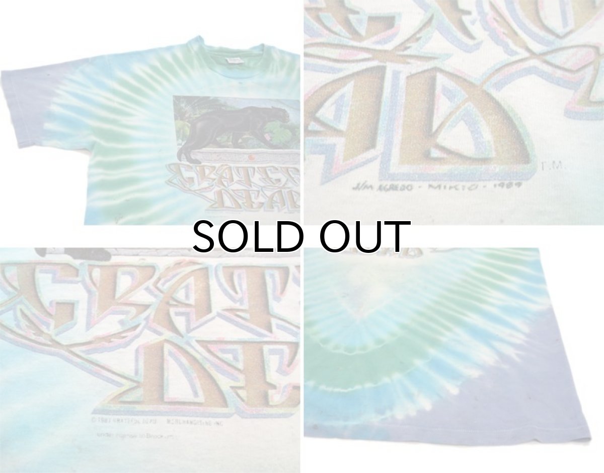 画像4: 1980's Grateful Dead TIE-DYE T-Shirts "Rainforest" -made in USA- size XL (表記 XL) (4)