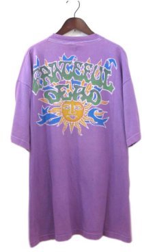 画像2: 1990's "Grateful Dead" Batik T-Shirts  made in U.S.A.　Faded Purple　size XL (表記 XL) (2)