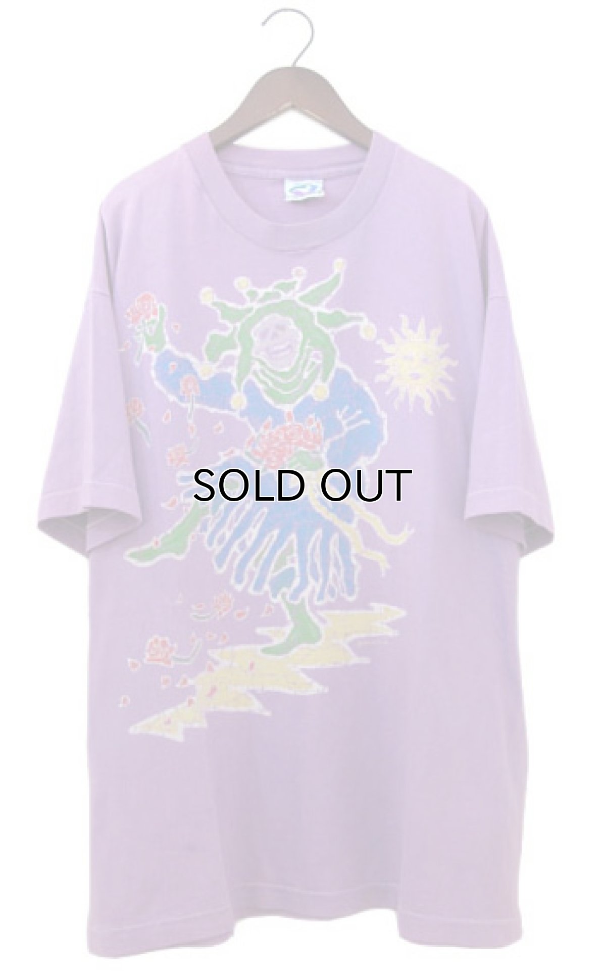 画像1: 1990's "Grateful Dead" Batik T-Shirts  made in U.S.A.　Faded Purple　size XL (表記 XL) (1)