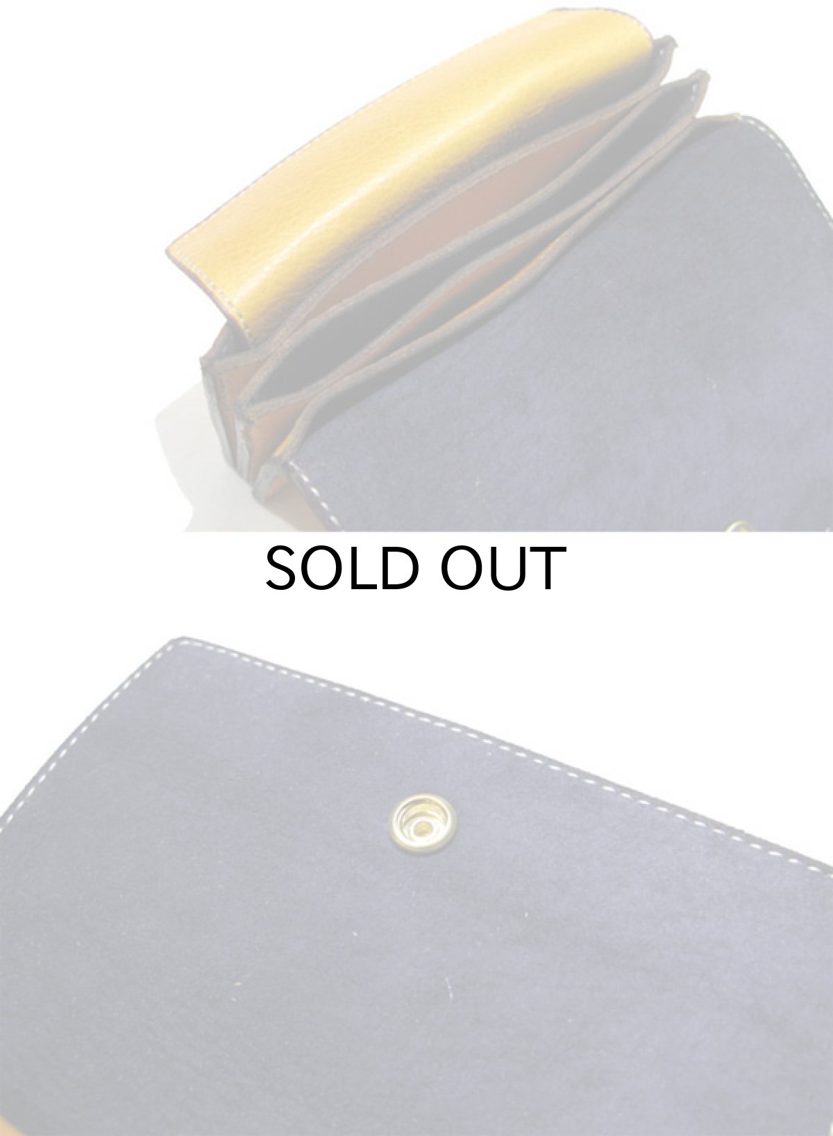 画像4: "JUTTA NEUMANN" Leather Wallet "the Waiter's Wallet"  Medium Size　color : Mustard / Deep Purple (4)