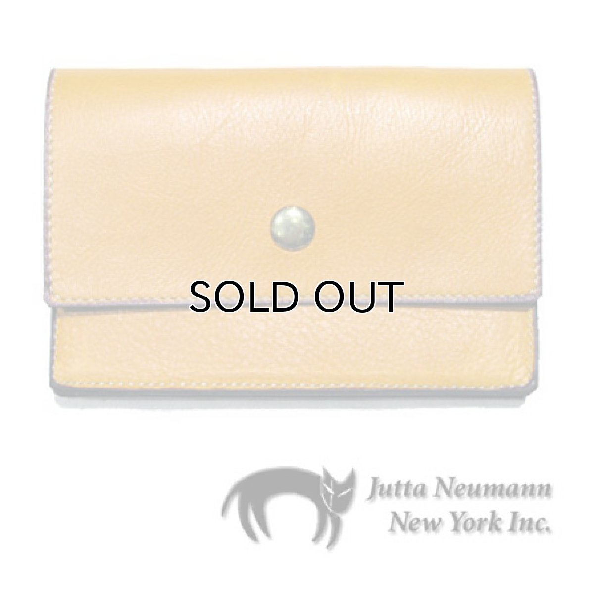 画像1: "JUTTA NEUMANN" Leather Wallet "the Waiter's Wallet"  Medium Size　color : Mustard / Deep Purple (1)