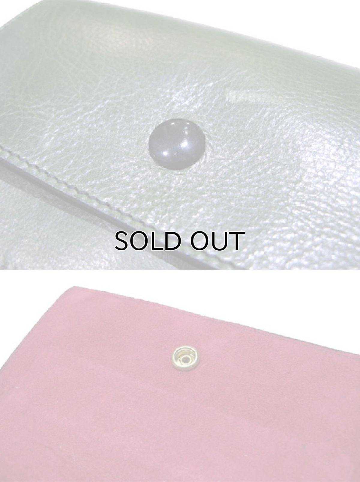 画像3: "JUTTA NEUMANN" Leather Wallet "the Waiter's Wallet" Medium Size color : Light Green / Rose (3)