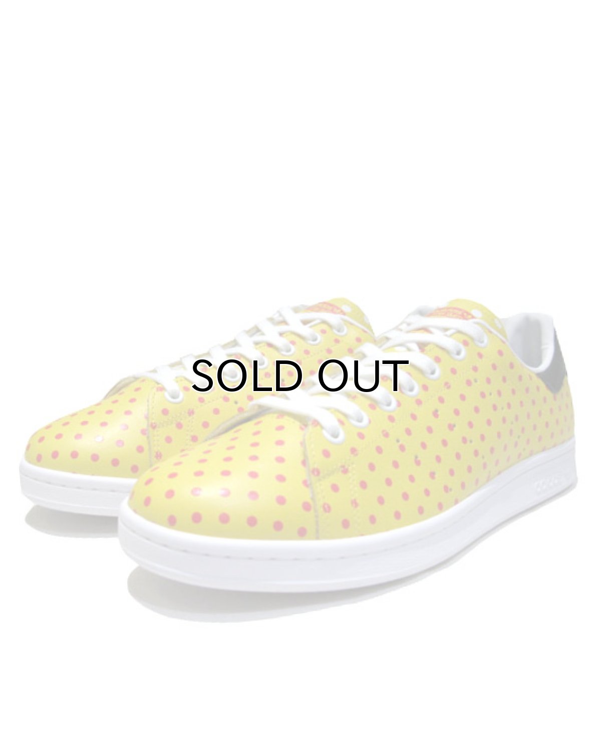 画像1: NEW◆adidas "STANSMITH" Leather Dot Sneaker　Yellow / Red　size 11.5 (1)