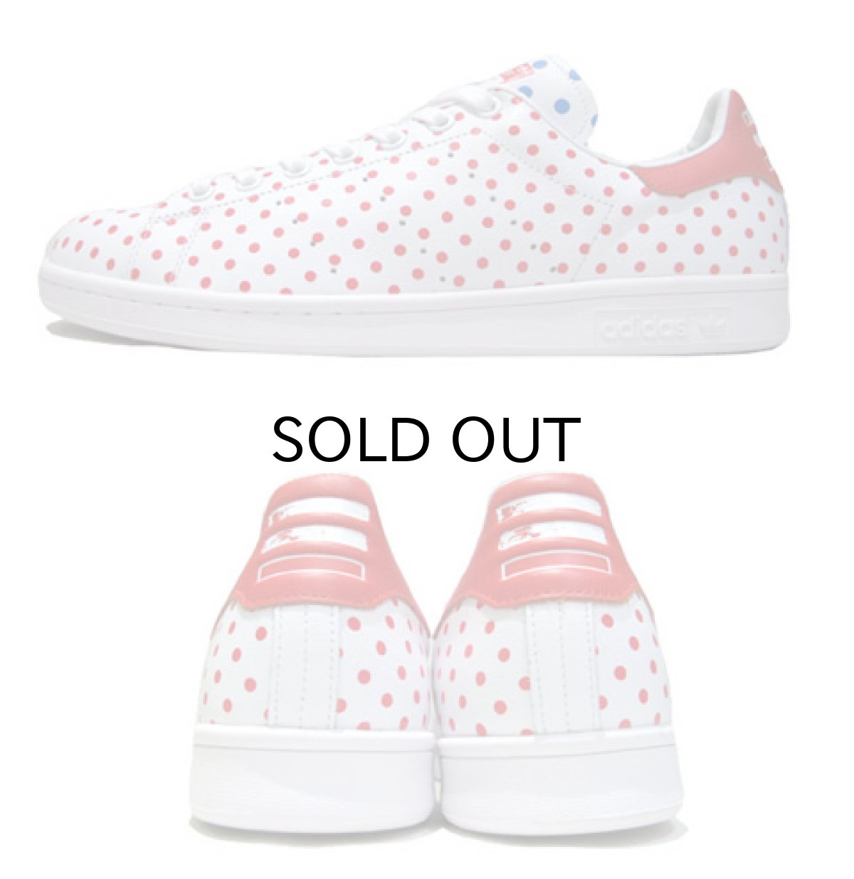 画像3: NEW◆adidas x Pharrell Williams "STANSMITH" Leather Dot Sneaker　White / Red　size 11.5 (3)
