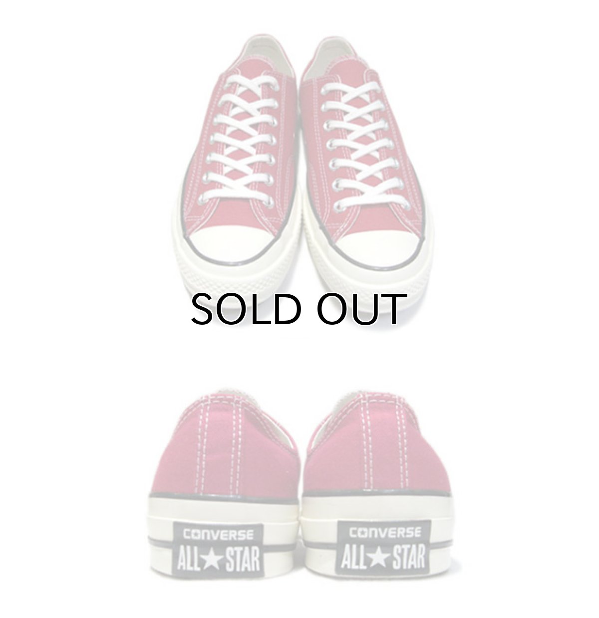 画像2: NEW Converse "Chuck Tailor Premium" Low-Cut Canvas Sneaker　CRIMSON　size 9 , 10 (2)