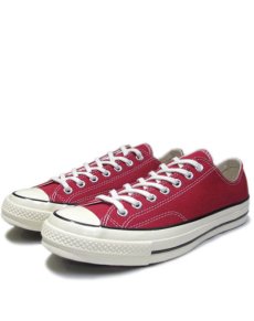 画像1: NEW Converse "Chuck Tailor Premium" Low-Cut Canvas Sneaker　CRIMSON　size 9 , 10 (1)