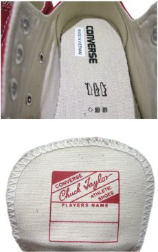 画像5: NEW Converse "Chuck Tailor Premium" Low-Cut Canvas Sneaker　CRIMSON　size 9 , 10 (5)