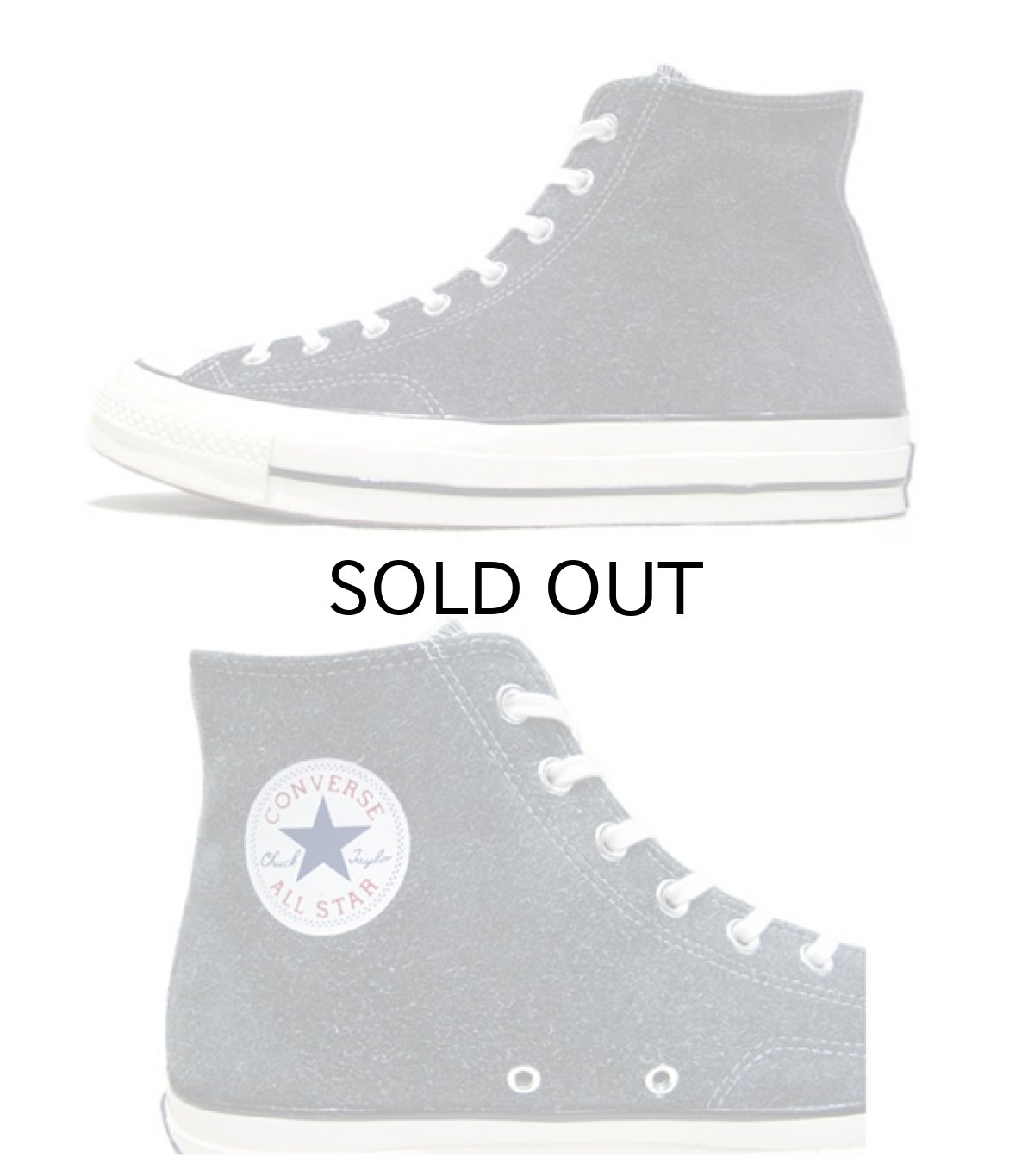 画像3: NEW Converse "Chuck Tailor Premium" Hi-Cut Suede Sneaker Black size 10.5 (29 cm) (3)