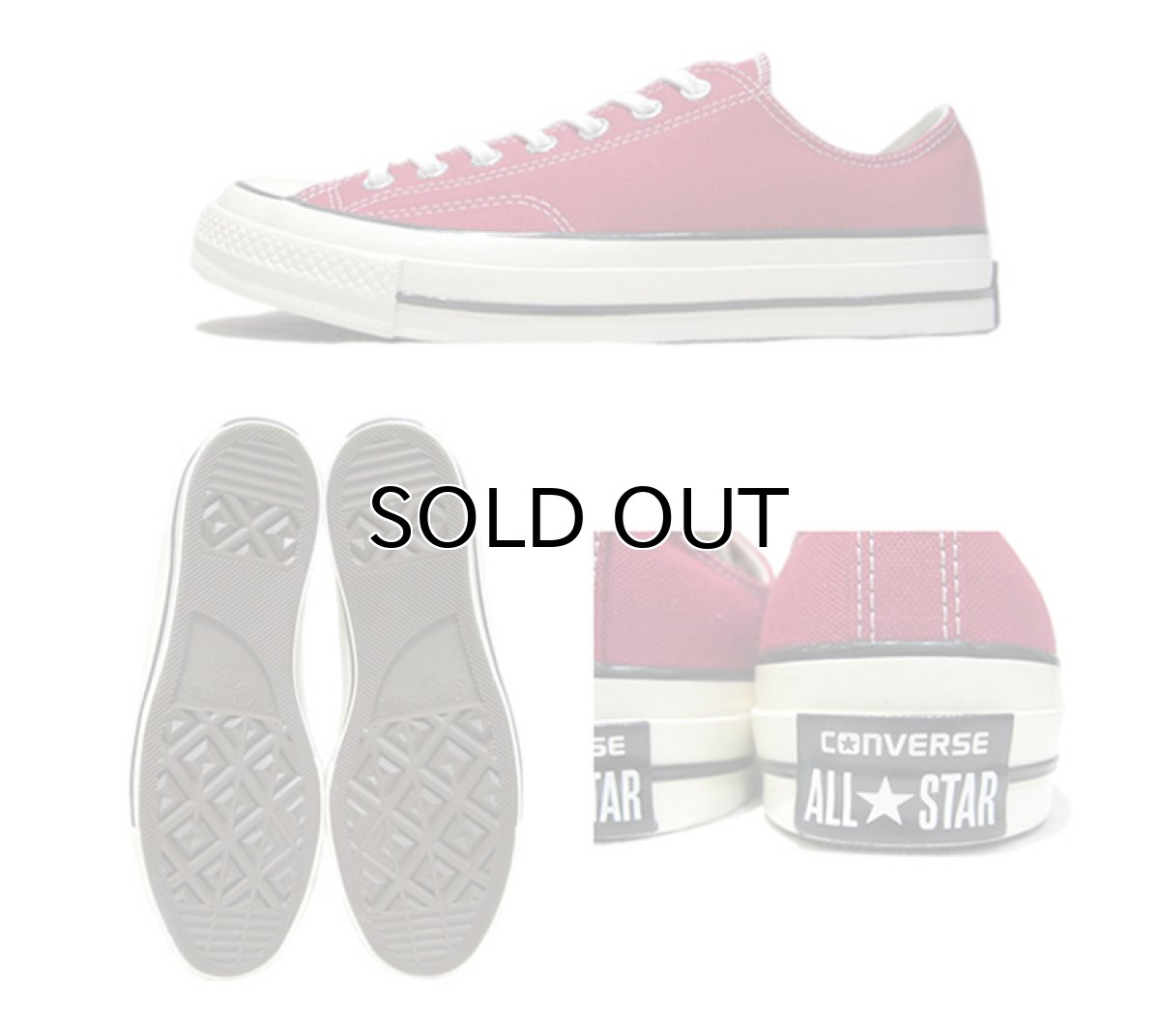 画像3: NEW Converse "Chuck Tailor Premium" Low-Cut Canvas Sneaker　CRIMSON　size 9 , 10 (3)