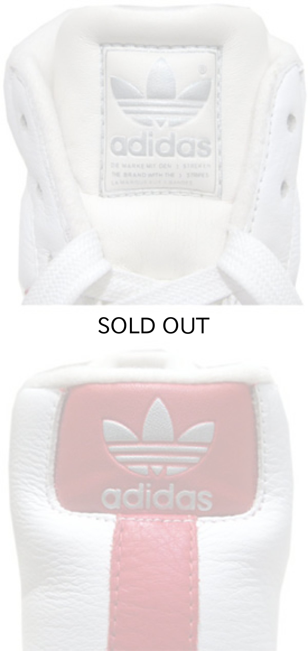画像4: 00's adidas "PRO-MODEL" Hi-Cut Sneaker Dead Stock White / Red size 11 (29 cm)  (4)
