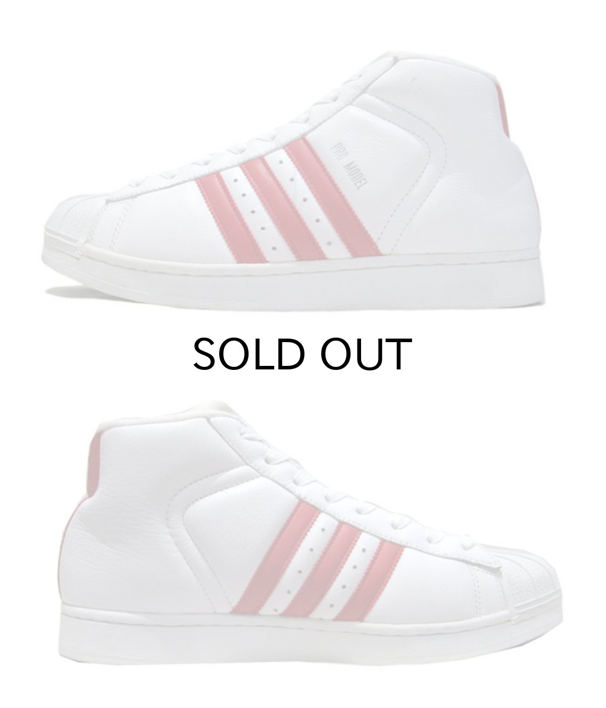 画像3: 00's adidas "PRO-MODEL" Hi-Cut Sneaker Dead Stock White / Red size 11 (29 cm)  (3)