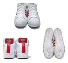 画像2: 00's adidas "PRO-MODEL" Hi-Cut Sneaker　Dead Stock　White / Red　size 11 (29 cm)　 (2)