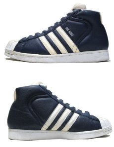 画像3: 90's adidas "PRO-MODEL" Hi-Cut Sneaker　Navy / White　size 10 (28 cm)　 (3)