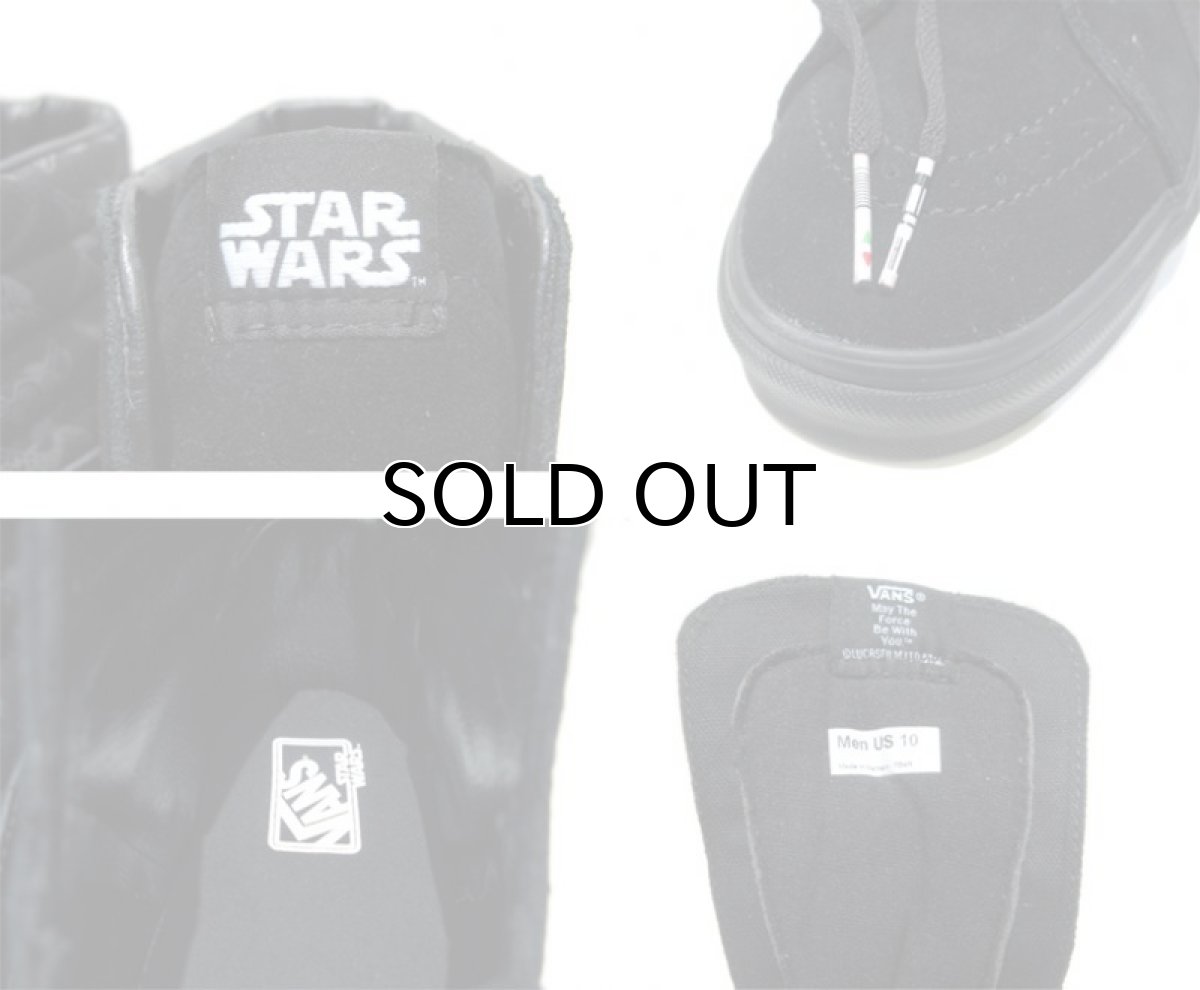 画像5: NEW "VANS x STAR WARS" SK8-Hi Suede Sneaker BLACK size 10 (5)