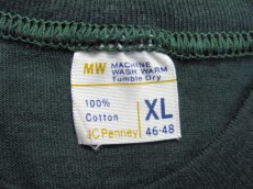 画像4: 1970-80's "JCPenny" Crew Neck T-Shirts with Pocket　Dead Stock　GREEN　size XL (4)
