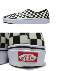 画像3: NEW VANS Authentic "Checker Flag" Canvas Sneaker　White / Black　size 13 (3)