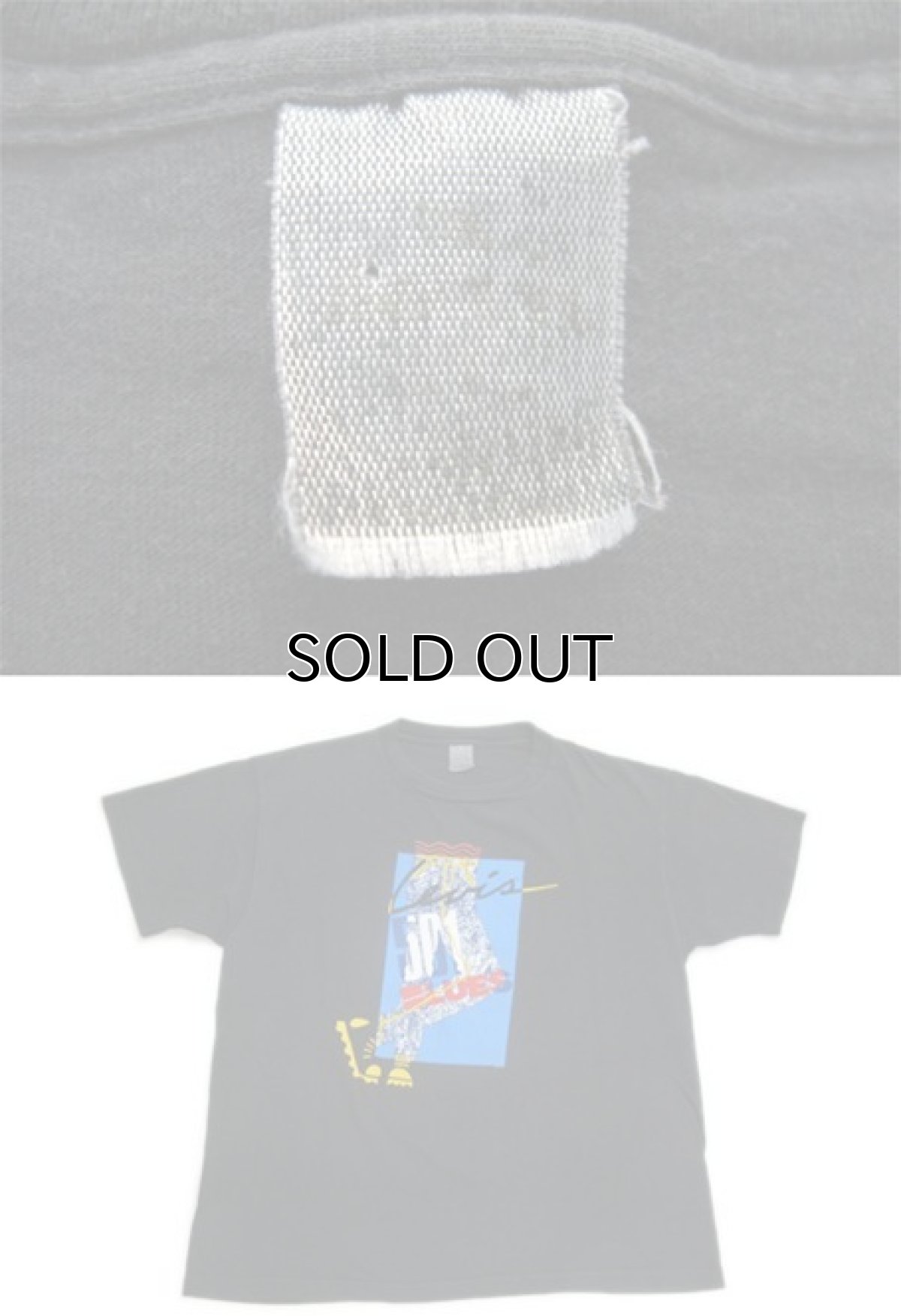 画像3: 1990's "Levi's 501 BLUES" Print T-Shirts BLACK size M - L (表記 不明) (3)