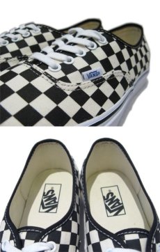 画像4: NEW VANS Authentic "Checker Flag" Canvas Sneaker　White / Black　size 13 (4)