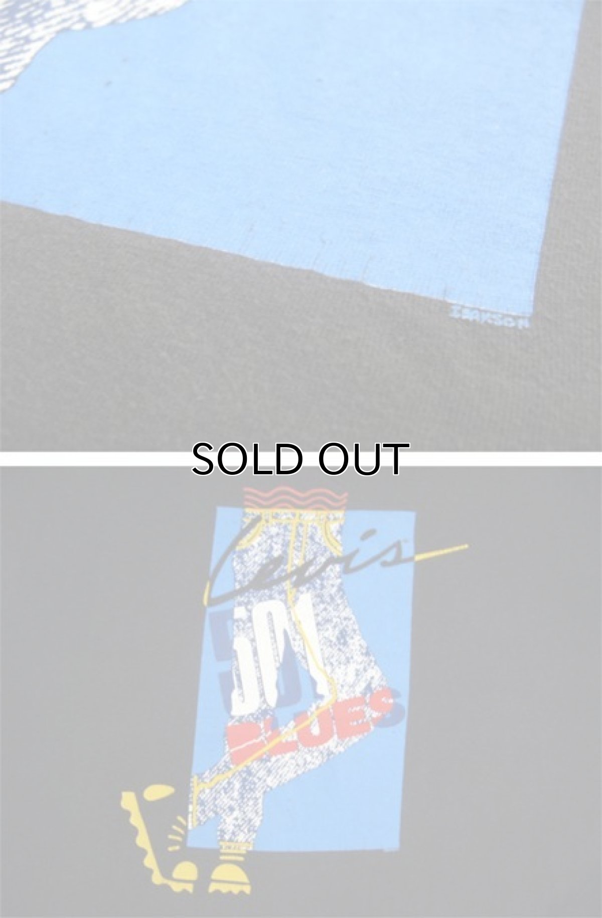 画像4: 1990's "Levi's 501 BLUES" Print T-Shirts BLACK size M - L (表記 不明) (4)