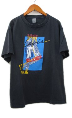 画像1: 1990's "Levi's 501 BLUES" Print T-Shirts　BLACK　size M - L (表記 不明) (1)