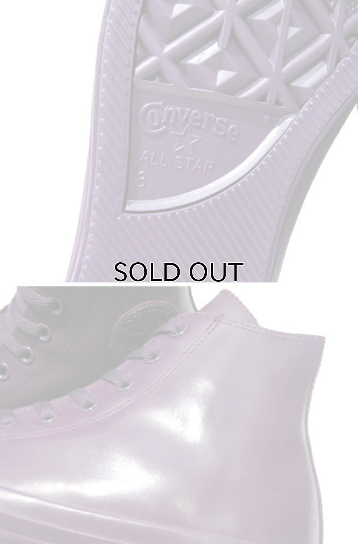 画像6: NEW Converse "ALL STAR" Hi-Cut Rubber Sneaker PURPLE size 8 (26.5 cm) (6)