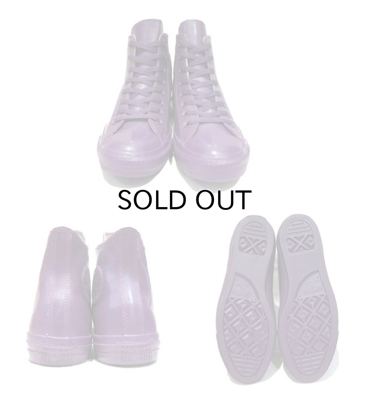 画像2: NEW Converse "ALL STAR" Hi-Cut Rubber Sneaker PURPLE size 8 (26.5 cm) (2)