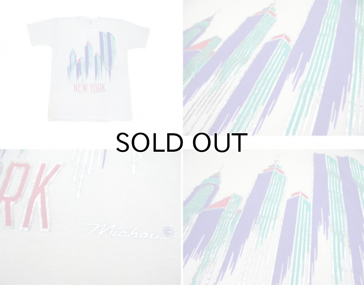 画像3: 1980's NEW YORK" Print T-Shirts -made in U.S.A-　WHITE　size M - L (表記 L) (3)