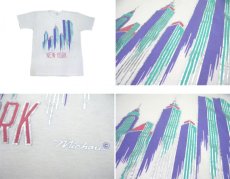 画像3: 1980's NEW YORK" Print T-Shirts -made in U.S.A-　WHITE　size M - L (表記 L) (3)