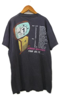 画像2: 1980's "RUSH" Power Windows Tour T-Shirts　Faded Black　size S (表記 不明) (2)