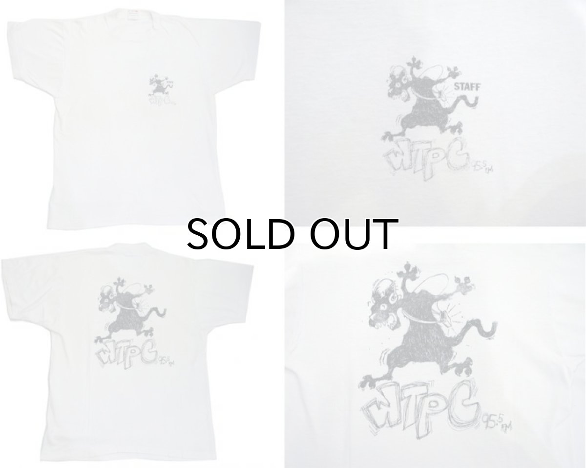 画像3: 1990's Fruit of the Room "WTPC 95.5FM" Print T-Shirts Off White size M (表記 L) (3)