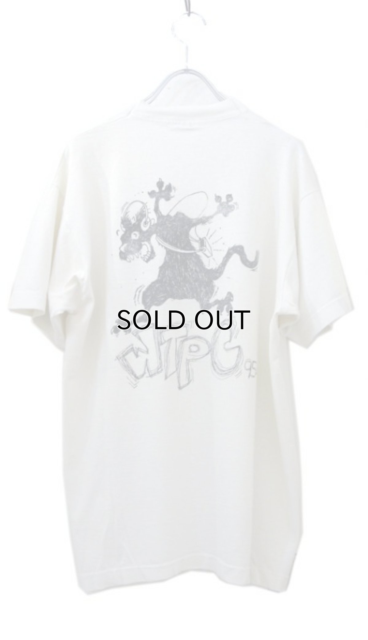 画像2: 1990's Fruit of the Room "WTPC 95.5FM" Print T-Shirts Off White size M (表記 L) (2)