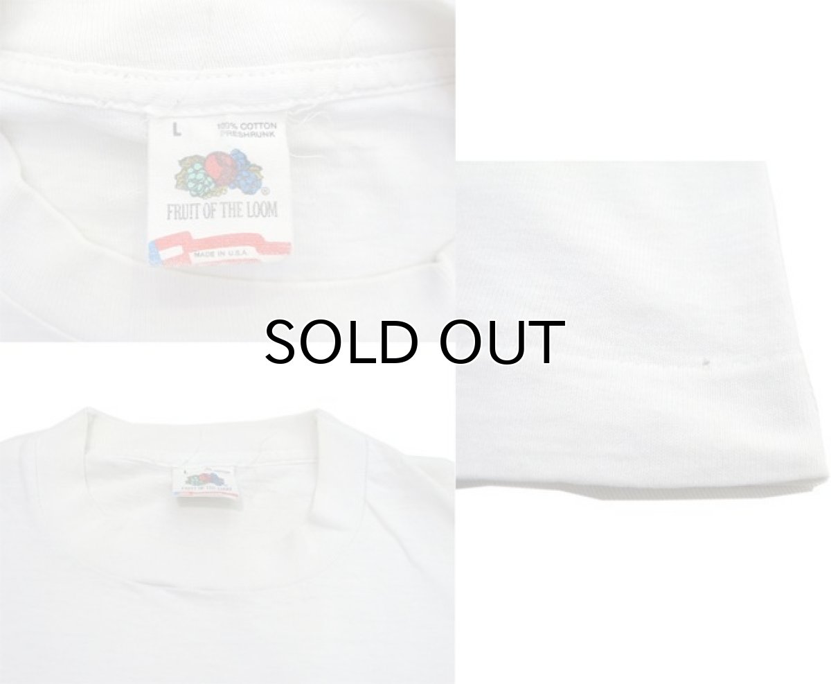 画像4: 1990's Fruit of the Room "WTPC 95.5FM" Print T-Shirts Off White size M (表記 L) (4)