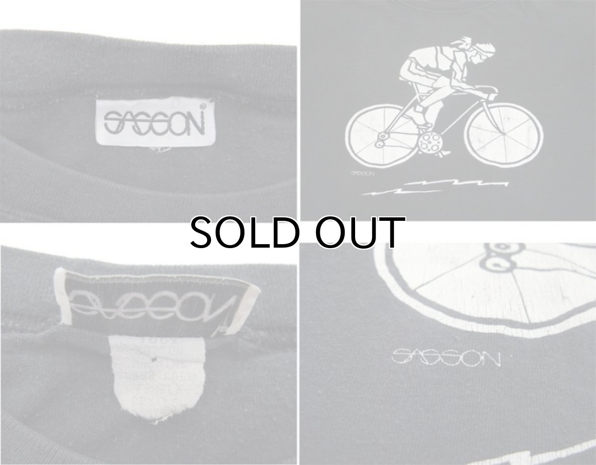 画像4: 1980's SASSON "Bicycle" Print T-Shirts BLACK size M - L (表記 不明) (4)