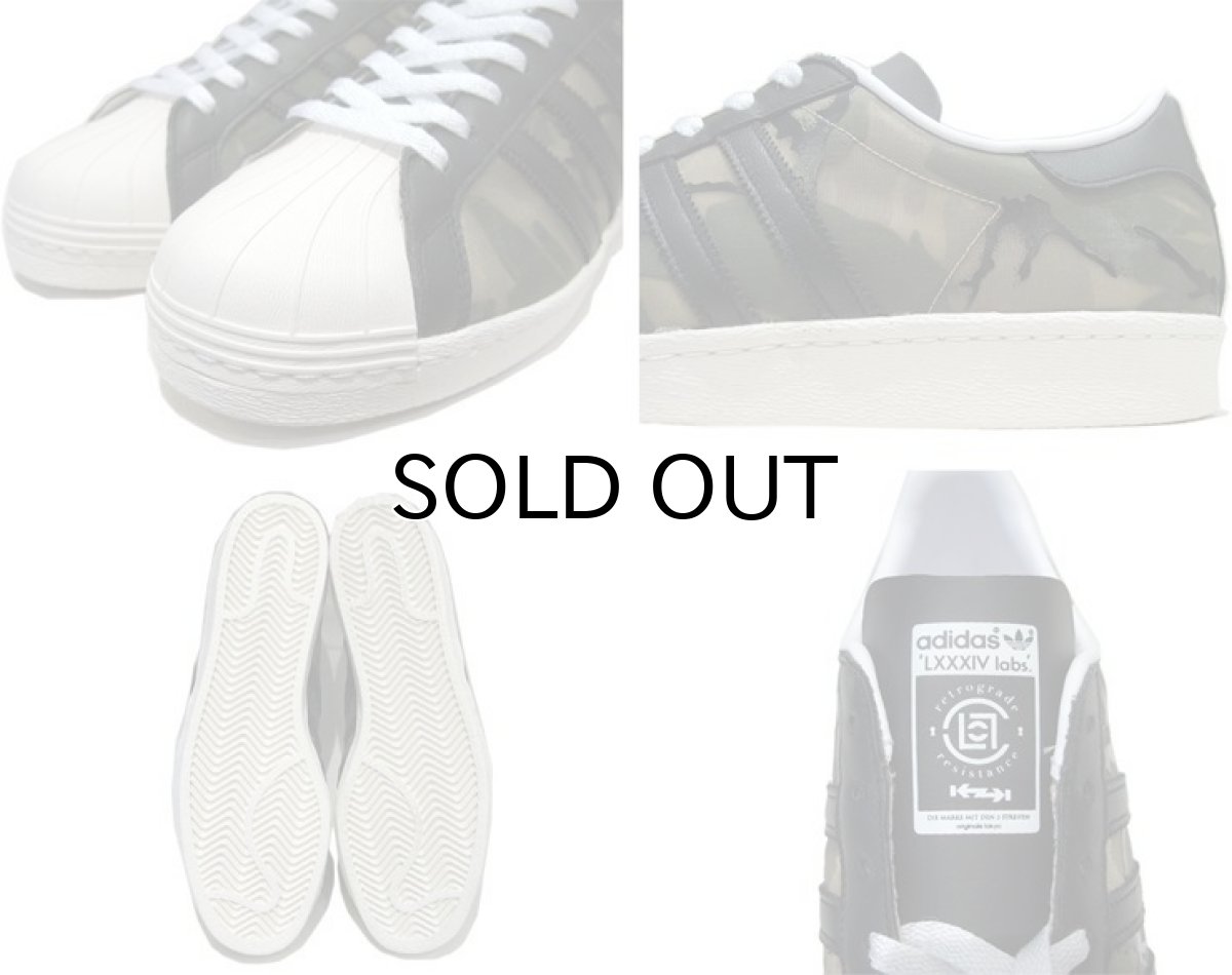 画像3: NEW adidas "SUPER STAR" Clear Camouflage Sneaker Olive / Black / White size 10.5 (3)