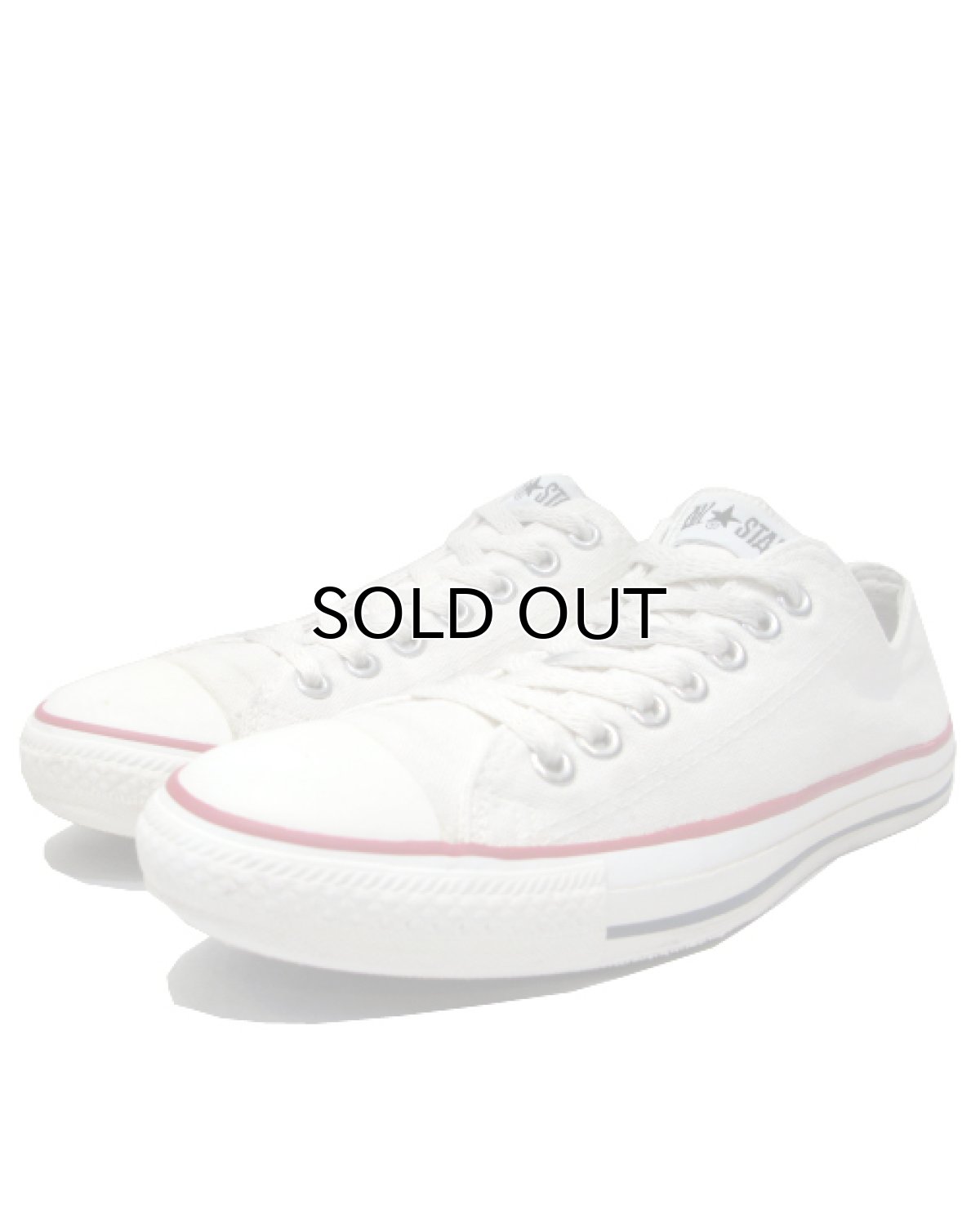 画像1: 1990's Converse "ALL STAR" Low Canvas Sneaker made in U.S.A　Natural　size 8.5 (27 cm) (1)