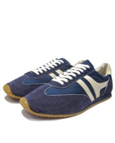 画像1: 1980's"Sears" Suede x Nylon Sneakers -made in KOREA-　Dead Stock　BLUE　size 11 (29 cm) (1)
