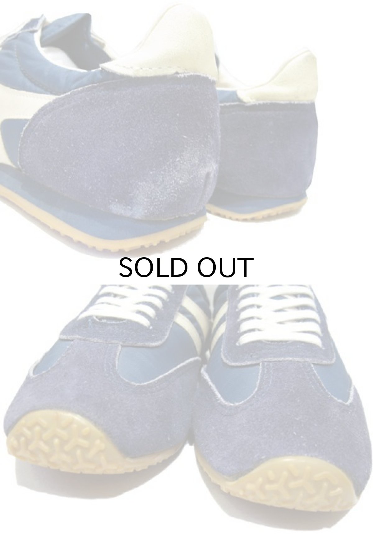 画像5: 1980's"Sears" Suede x Nylon Sneakers -made in KOREA- Dead Stock BLUE size 11 (29 cm) (5)