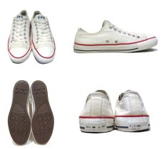 画像2: 1990's Converse "ALL STAR" Low Canvas Sneaker made in U.S.A　Natural　size 8.5 (27 cm) (2)