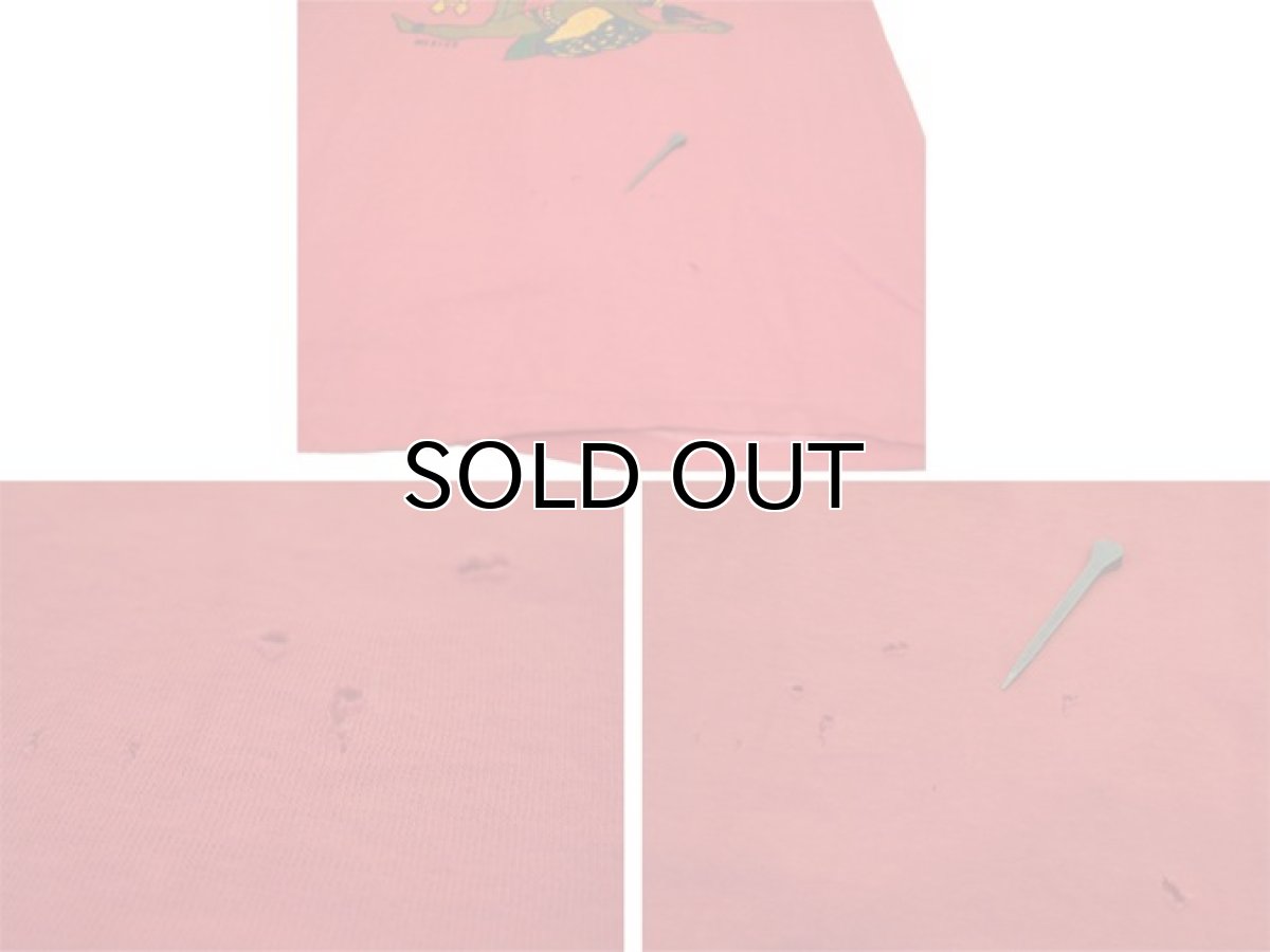 画像7: OLD SLORIS "CHICHEN ITZA " Print T-Shirts RED size M - L (表記 46) (7)