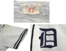 画像3: 1960's "WILSON" Baseball Wool Shirts -made in USA-　Grey / Navy　size L (表記 42) (3)