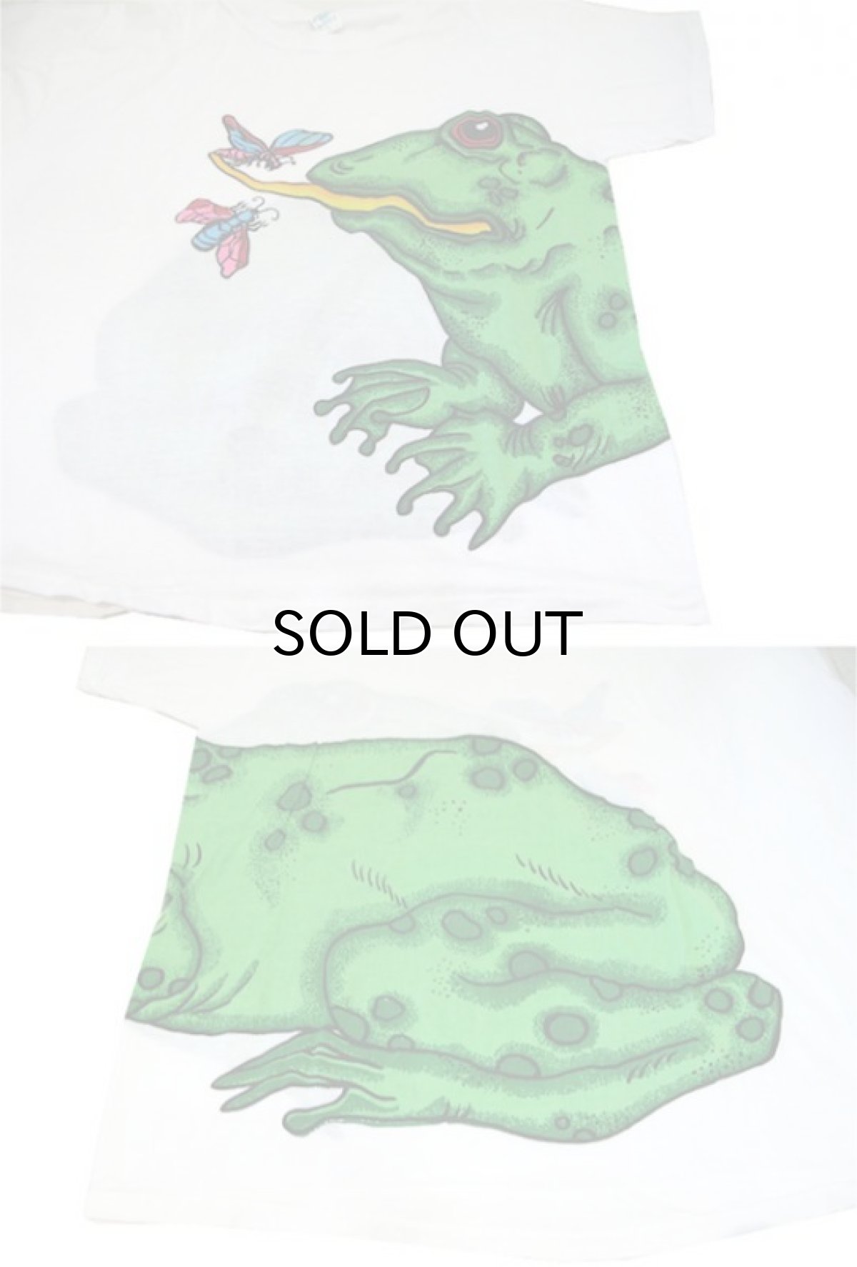 画像4: 1980's~ Garuda "FROG" Print T-Shirts WHITE size M - L (表記 44-46) (4)