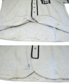 画像5: 1960's "WILSON" Baseball Wool Shirts -made in USA-　Grey / Navy　size L (表記 42) (5)