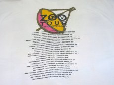 画像5: 1990's Hanes "U2 ZOO TV TOUR" Print T-Shirts -made in USA-　WHITE　size L - XL (表記 XL 46-48) (5)