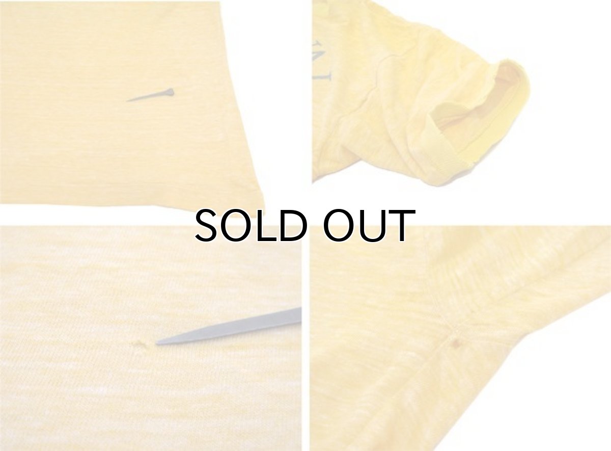 画像7: 1970's Champion "U.S.NAVAL ACADEMY" Ringer T-Shirts -made in USA- Heather Yellow size XS (表記 S) (7)