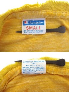 画像3: 1970's Champion "U.S.NAVAL ACADEMY" Ringer T-Shirts -made in USA-　Heather Yellow　size XS (表記 S) (3)