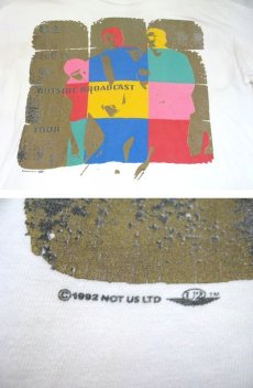 画像4: 1990's Hanes "U2 ZOO TV TOUR" Print T-Shirts -made in USA-　WHITE　size L - XL (表記 XL 46-48) (4)