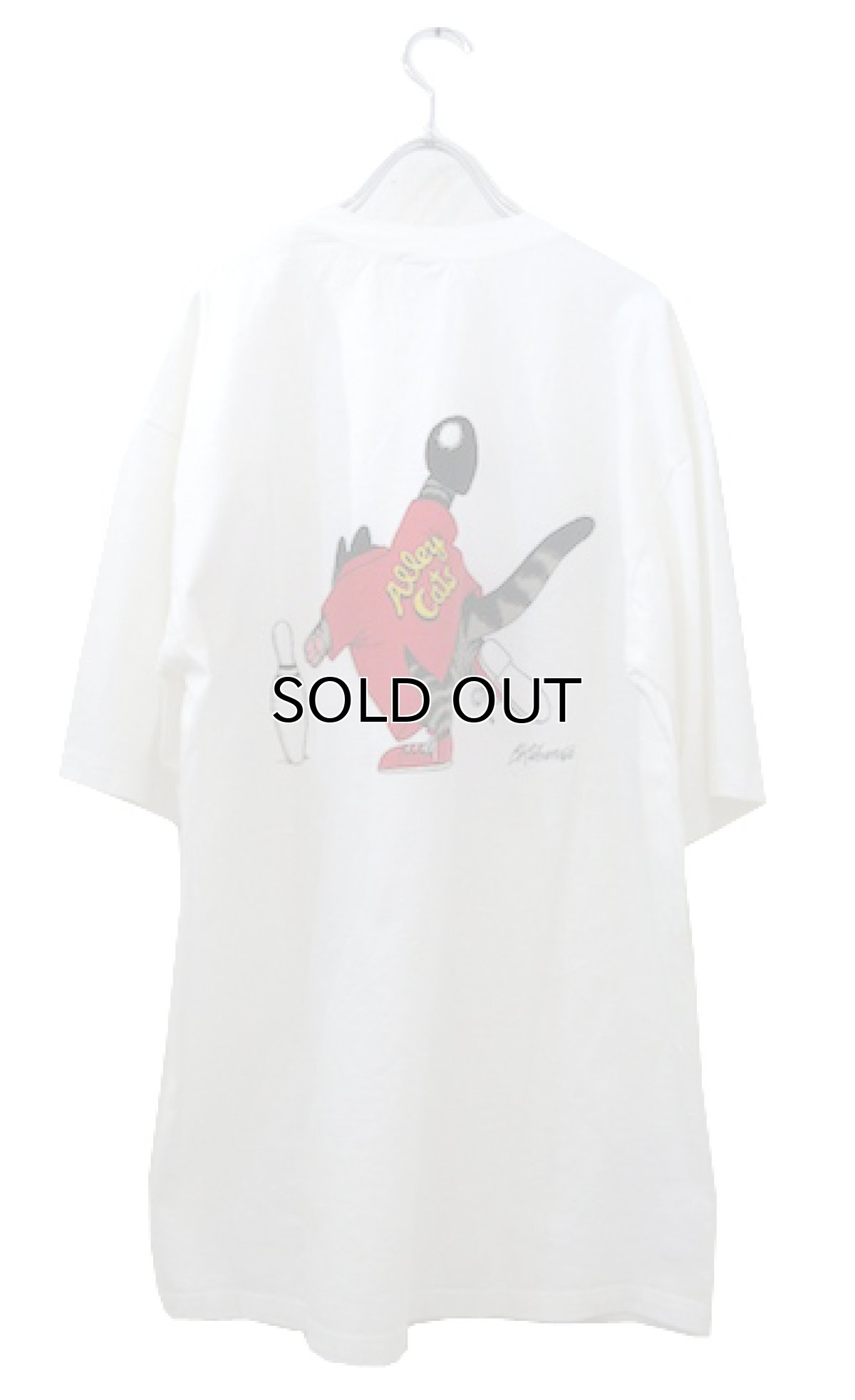 画像2: 1980's Crazy Shirts "Alley Cats" Print T-Shirts -made in USA- DeadStock WHITE size XL (表記 XL) (2)